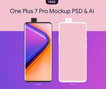 Free Download Creative One Plus 7 Pro Mockup Template