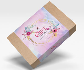 Free Download Creative Gift Packing Box Mockup (PSD)