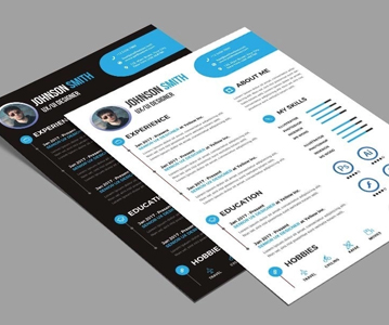 Free Download Creative Simple Resume Template (PSD)