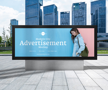 Free Download Attractive Outside Advertisement Billboard Mockup (PSD)
