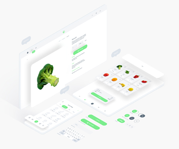 Free Download Creative Fresh Food UI Kit For Designers