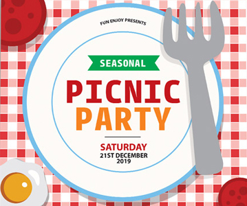 Free Download Picnic Party Flyer PSD Template