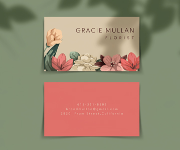 Free Download Simple Branding Business Card PSD Mockup