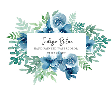 Free Hand Painted Flowers Watercolor Set For Designers